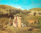 The Young Ladies of the Village - 古斯塔夫·库尔贝